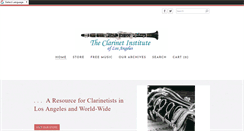 Desktop Screenshot of clarinetinstitute.com